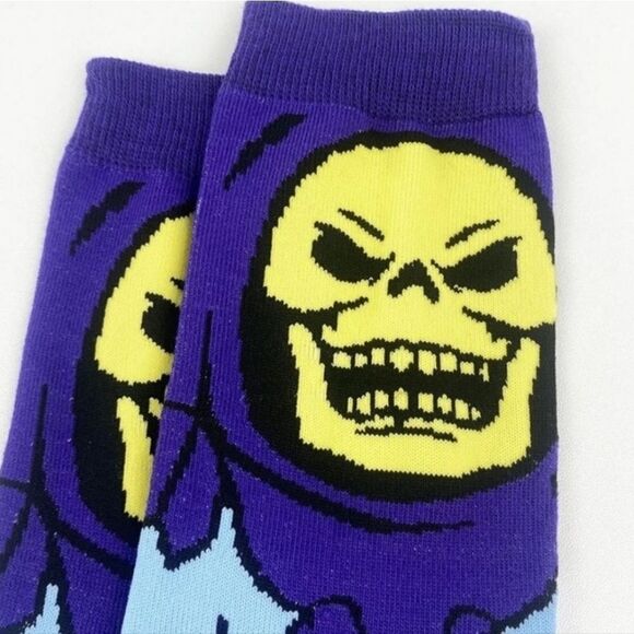 SKELETOR / Masters of the universe evil villian socks unisex size 7 to 10 - Picture 2 of 6